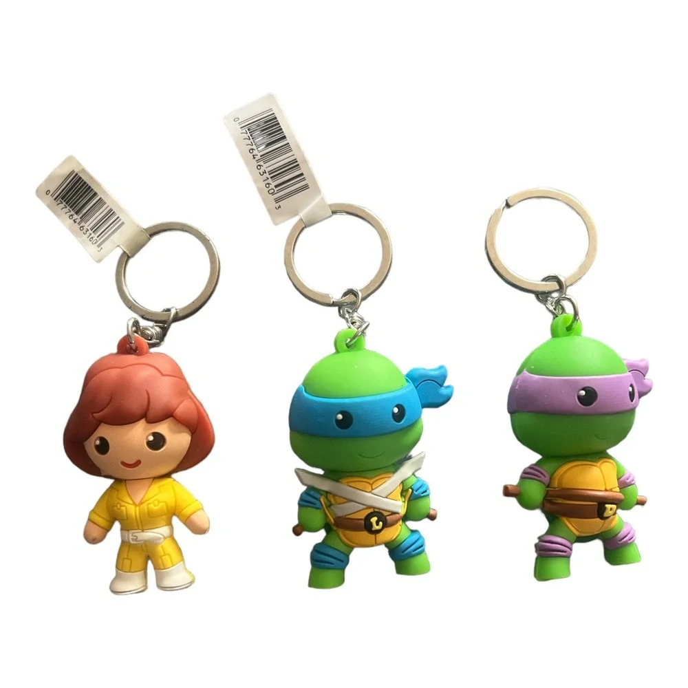 Teenage‎ Mutant Ninja Turtles Series 1 Figural Keychain April Donatello Leonardo